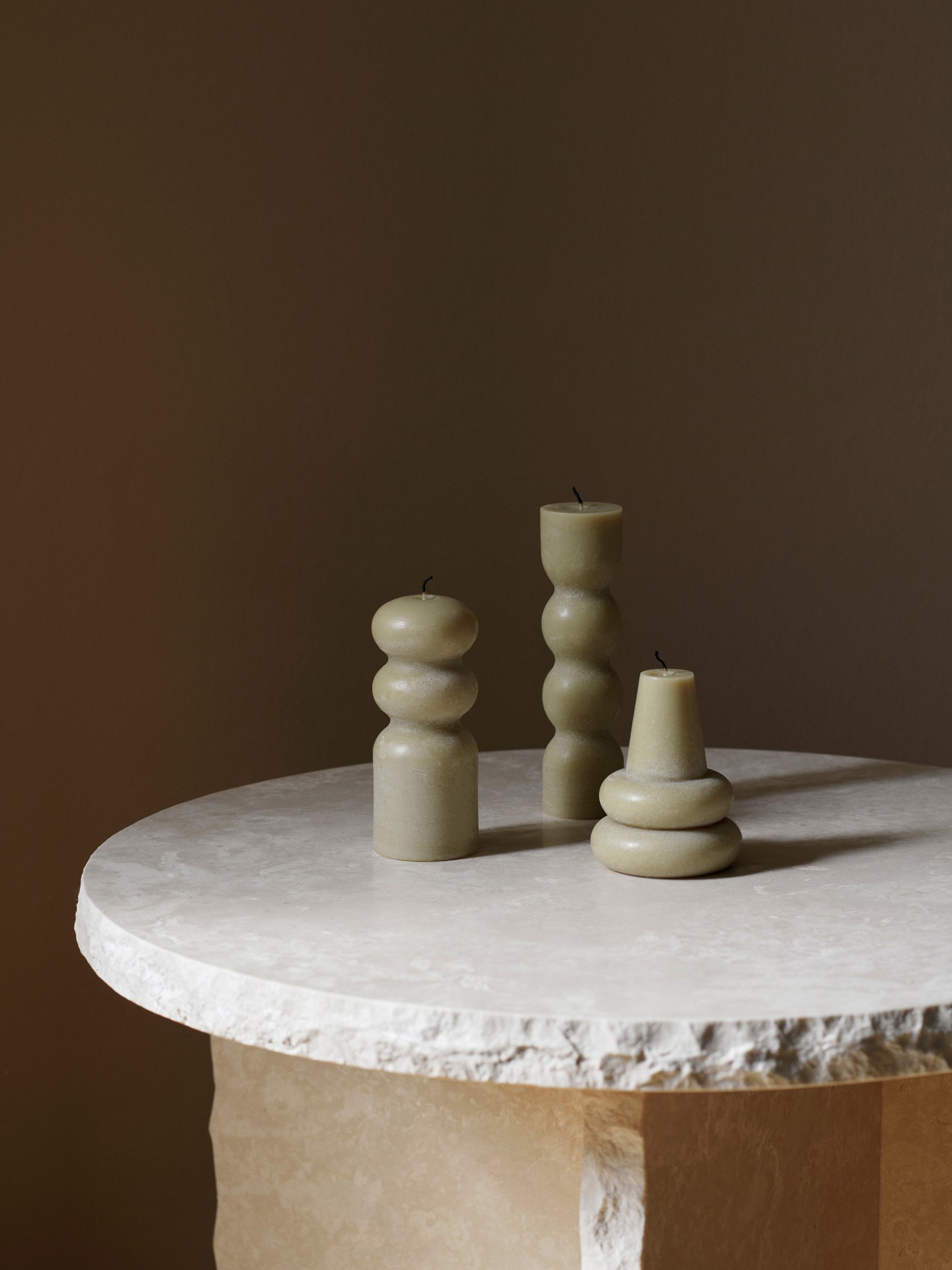 Set 3 bougies torno sand