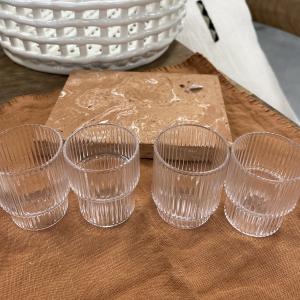 Set 4 verres mini ripple