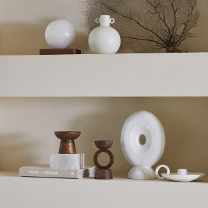 Porte bougie blanc
