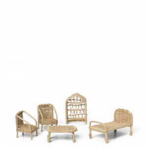 Set mobilier jouets en rotin