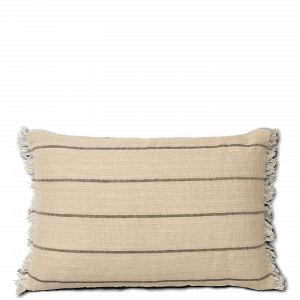 Coussin calm rect rayé noir