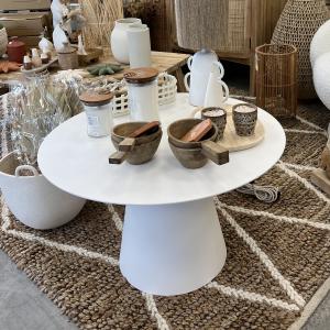 Table basse blanche 70