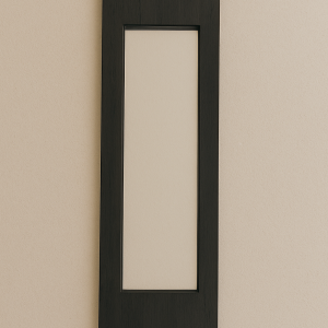 Miroir bois recyclé noir gm