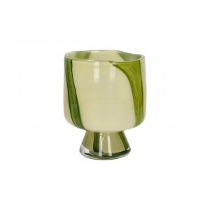 Vase photophore camou vert mm