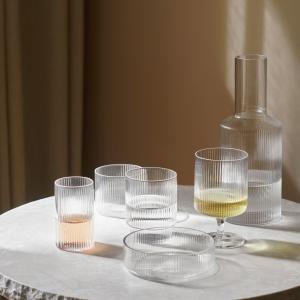 Set 4 verres ripple