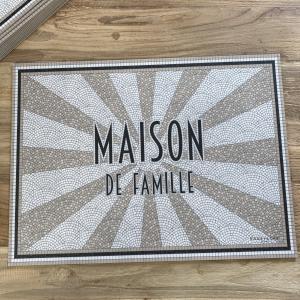 Set de table maison de famille