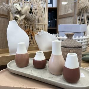 Set 4 vases terra