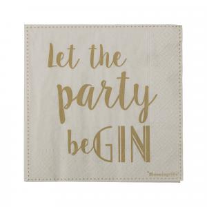 Serviette papier let the party begin