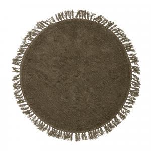 Tapis rond lenea olive d110