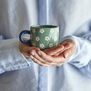 Tasse nini bleu fleur