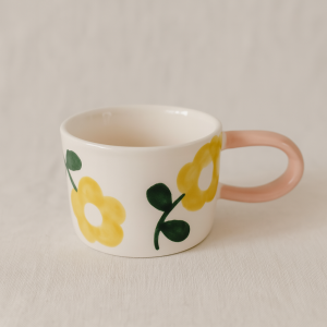 Mug fleur jaune