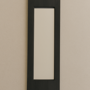 Miroir bois recyclé noir mm