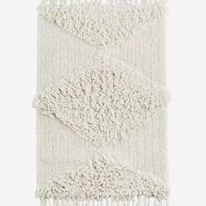 Tapis coton blanc