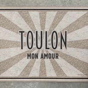 Set de table toulon mon amour