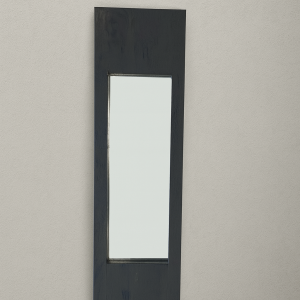Miroir bois recyclé noir pm