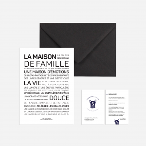 Affiche maison de famille