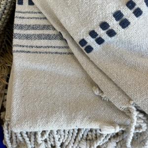 Plaid recylé bleu