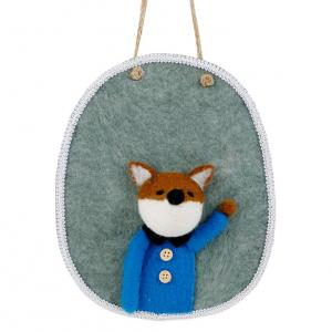 Deco murale renard gris