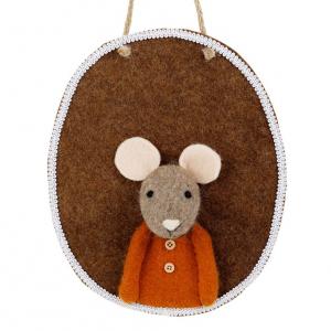 Deco murale souris brun