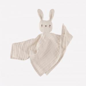 Doudou lange lapin ecru