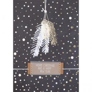 Carte "Merry Christmas & Happy New Year"
