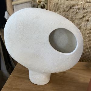 Vase sphere blanc
