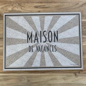 Set de table maison de vacances