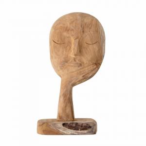Visage sculpté bois
