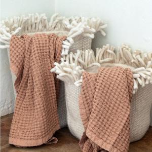 Panier  frangée sacha ecru