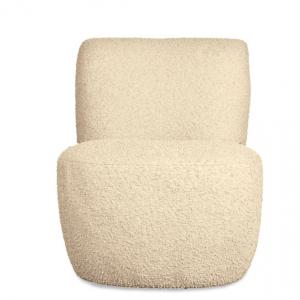 Fauteuil eve bouclette beige