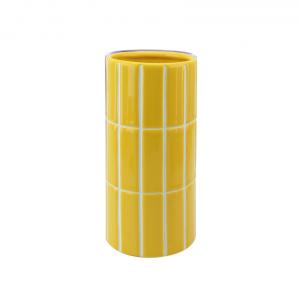 Vase carrelage jaune