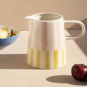 Pichet rayérose et jaune