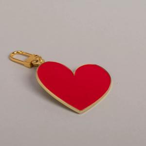 Porte cles coeur rouge