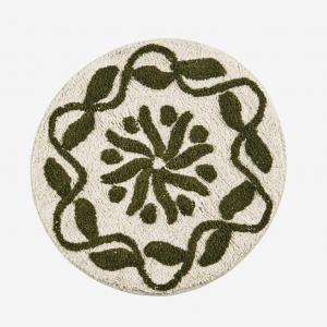 Tapis kaki rond salle de bain