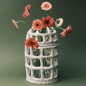 Pique fleurs white rosie