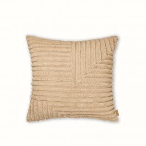 Coussin crease wool light sand
