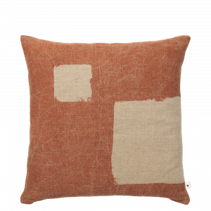 Housse de coussin oleo terracotta