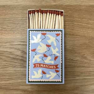 Boite d'allumettes fleur orange