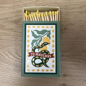 Boite d'allumette snake jaune