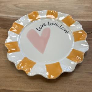 Assiette coeur love love