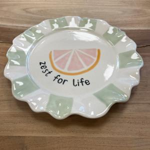 Assiette pamplemousse zeste
