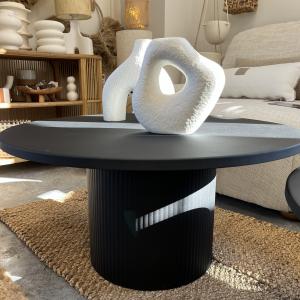 Table basse noire 80