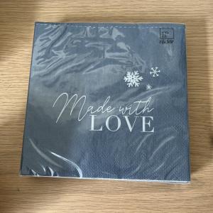 Serviette " Made with love "