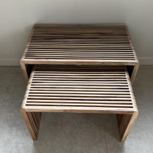 Set 2 tables basse teck