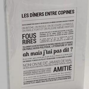 Affiche les diners entre copines