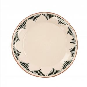 Assiette plate naple noir