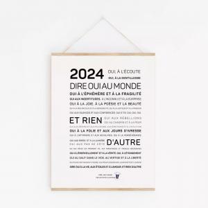 Affiche 2024 « Dire OUI a monde » A4