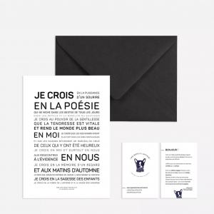 Affiche « Je crois en la poésie » MINI