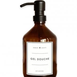 Flacon gel douche ambre 500ml