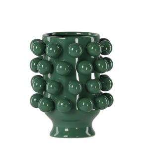 Vase boule grappa vert pm